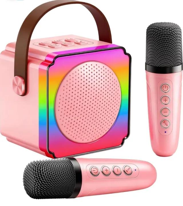 Micrófono Karaoke Inalámbrico Infantil Rosa
