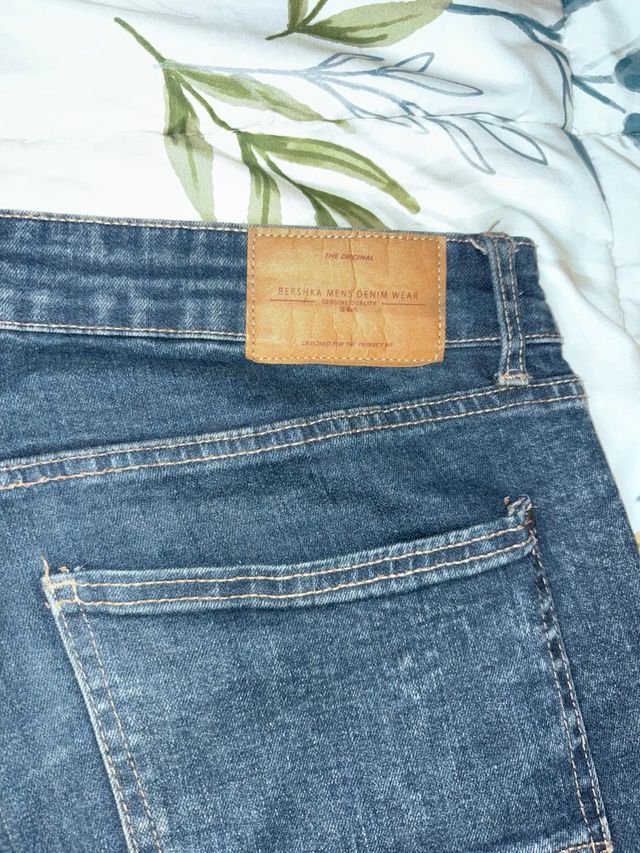 Tejano Bershka Hombre Azul XL 46