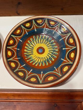 Plato decorativo artesanal