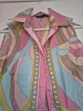 Camisa sin mangas multicolor Talla M