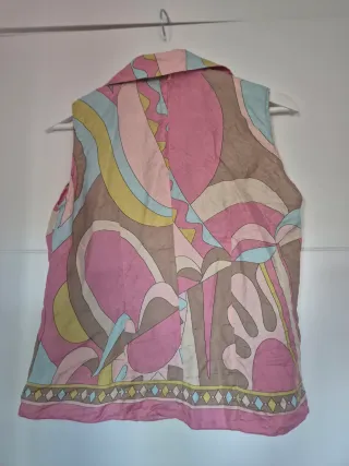 Camisa sin mangas multicolor Talla M