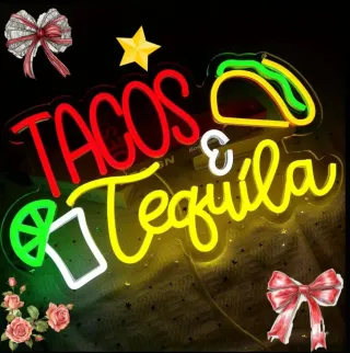 Lampada Neon LED "TACOS & TEQUILA"