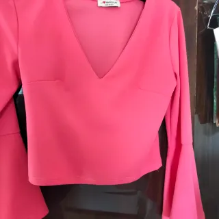 Camiseta manga acampanada