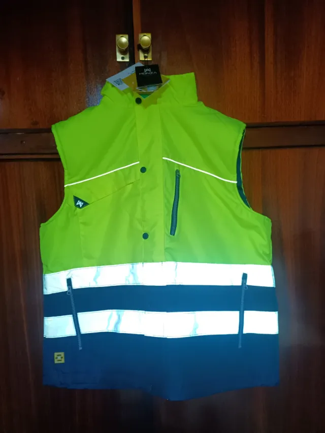 Chaqueta reflectante sin mangas