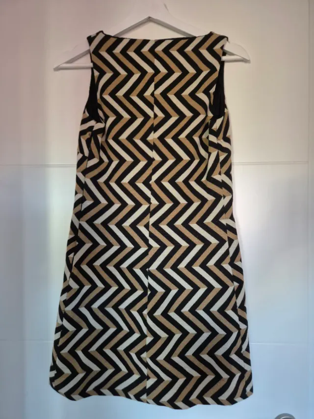 Vestido mujer estampado zig-zag