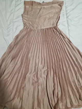 Vestido estampado floral y rayas