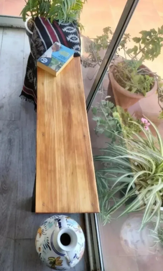 Banco Madera Maciza Interior/Exterior