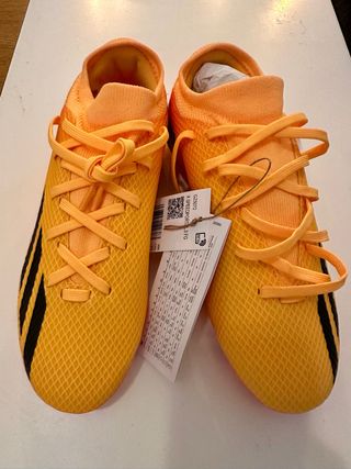 Botas Fútbol Adidas Niño Naranja Talla 37