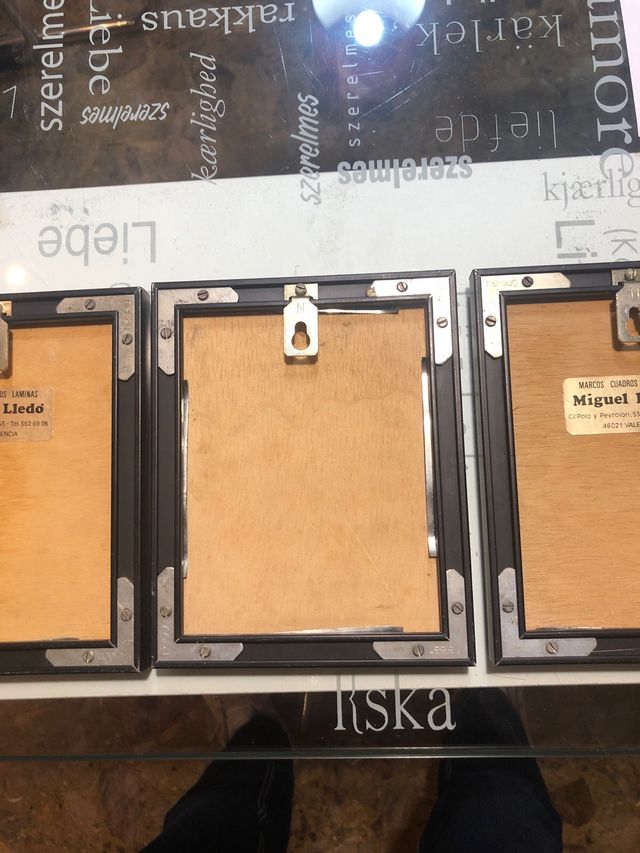 Pack 3 cuadros postres pintados a mano