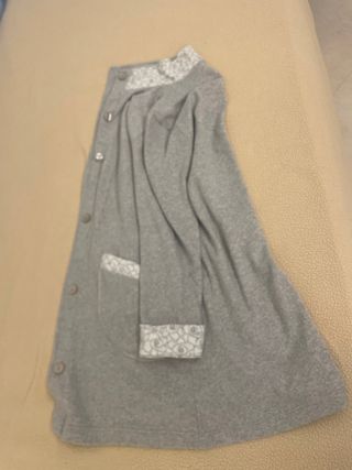 Vestaglia donna grigio e bianco