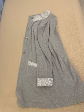 Vestaglia donna grigio e bianco