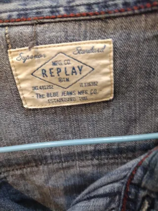 Camisa vaquera Replay XL