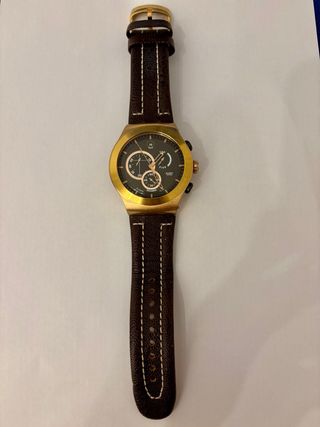 Swatch Irony Chrono YCS403 Marrón/Dorado