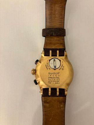 Swatch Irony Chrono YCS403 Marrón/Dorado