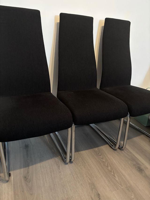 Juego de 6 sillas modernas