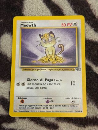 Meowth Set Jungle 56/64 Carta Pokémon
