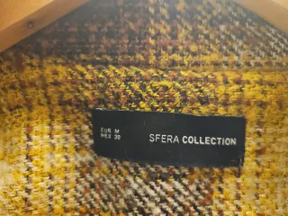 Chaquetón cuadros marrón y amarillo