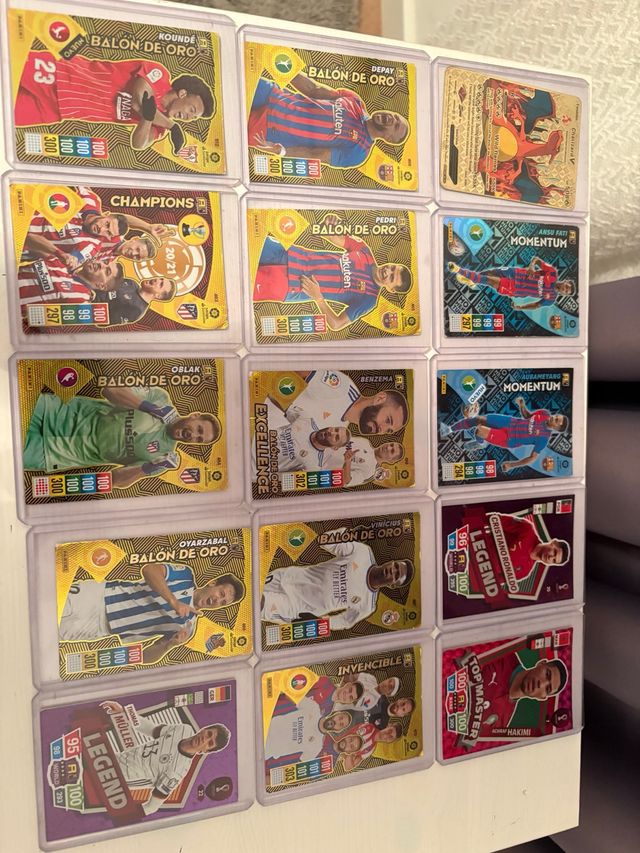 Lote cartas fútbol Adrenalyn Panini