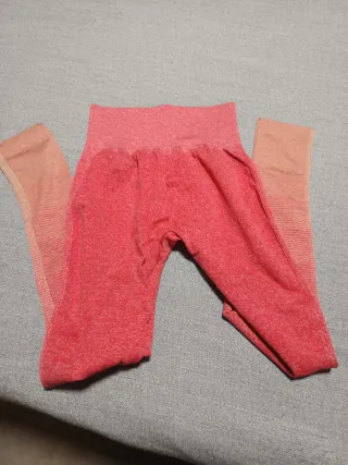 Mallas deportivas degradadas rosa/rojo