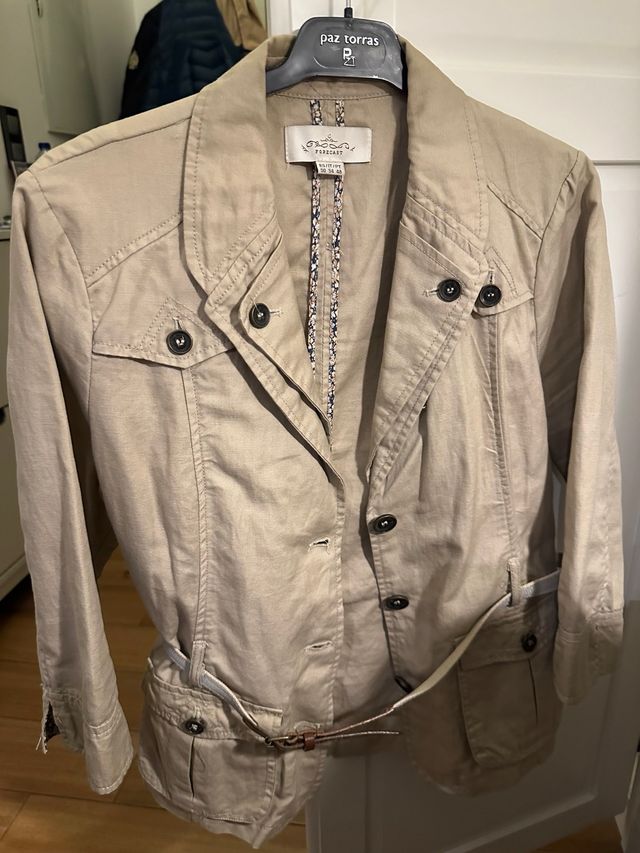 Chaqueta beige Forecast entretiempo Talla 50