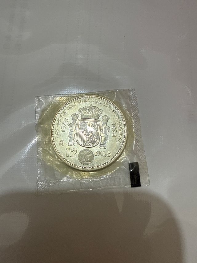 Moneda 12 Euro 2003 XXV Aniversario Costituzione