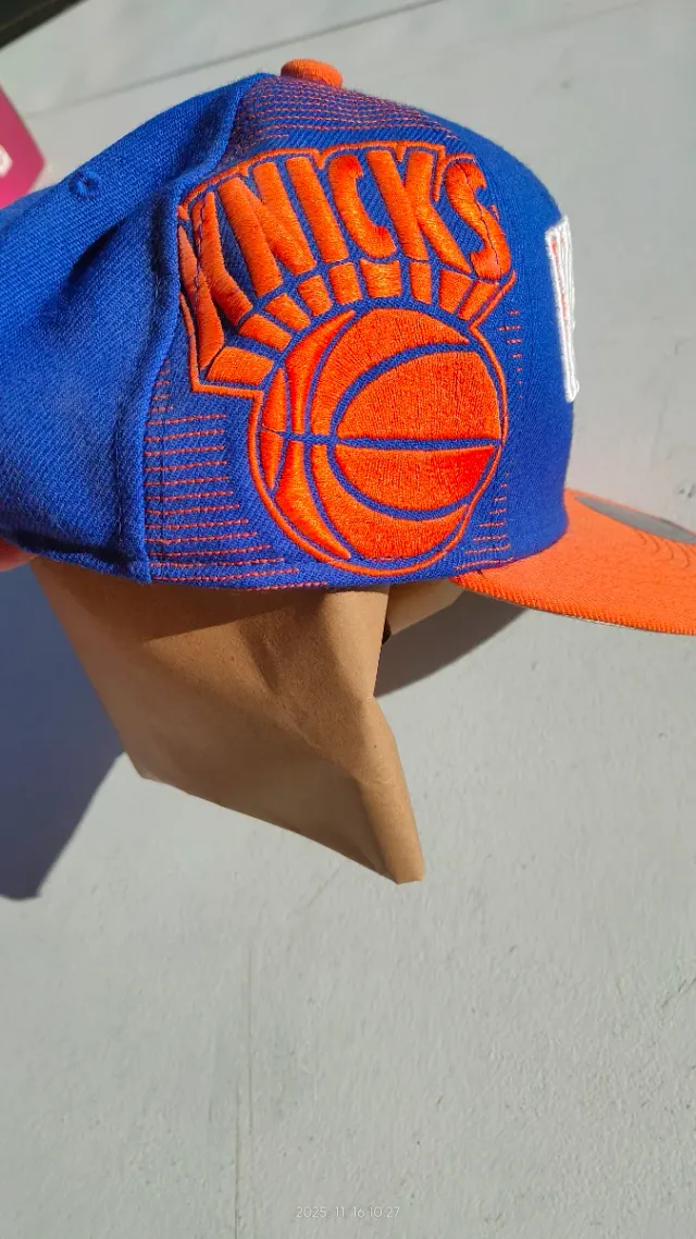 Gorra New Era Knicks 2014 Azul Naranja
