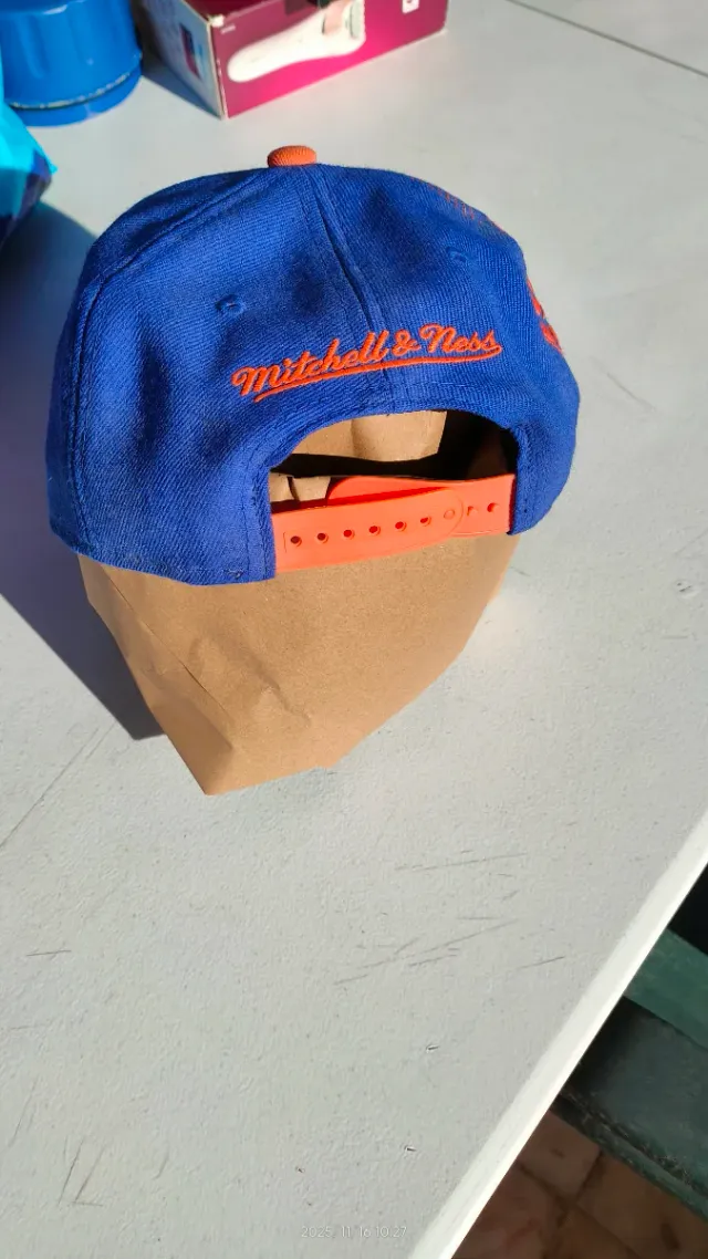 Gorra New Era Knicks 2014 Azul Naranja