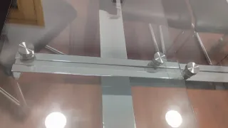 Mesa comedor cristal extensible 90x160 a 240