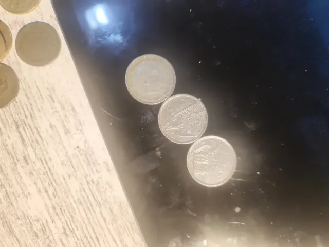 3 Monedas 5 Pesetas 1957