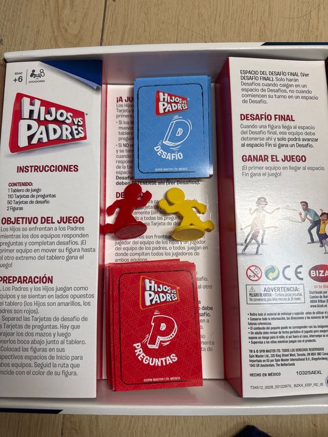 Juego Hijos vs Padres Bizak