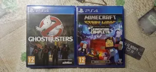 2 Videojuegos PS4: Ghostbusters y Minecraft