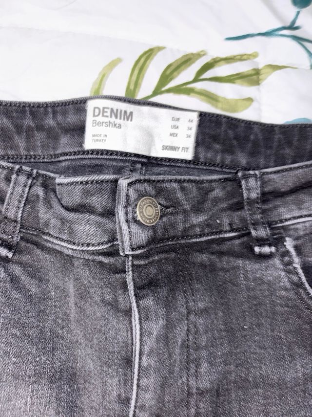 Tejano hombre negro desgastado talla 46