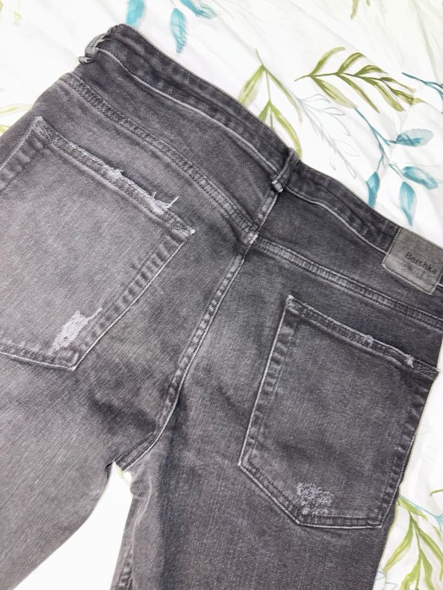 Tejano hombre negro desgastado talla 46