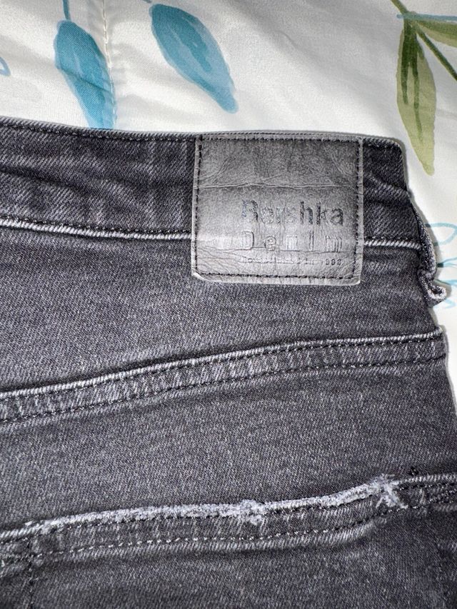 Tejano hombre negro desgastado talla 46