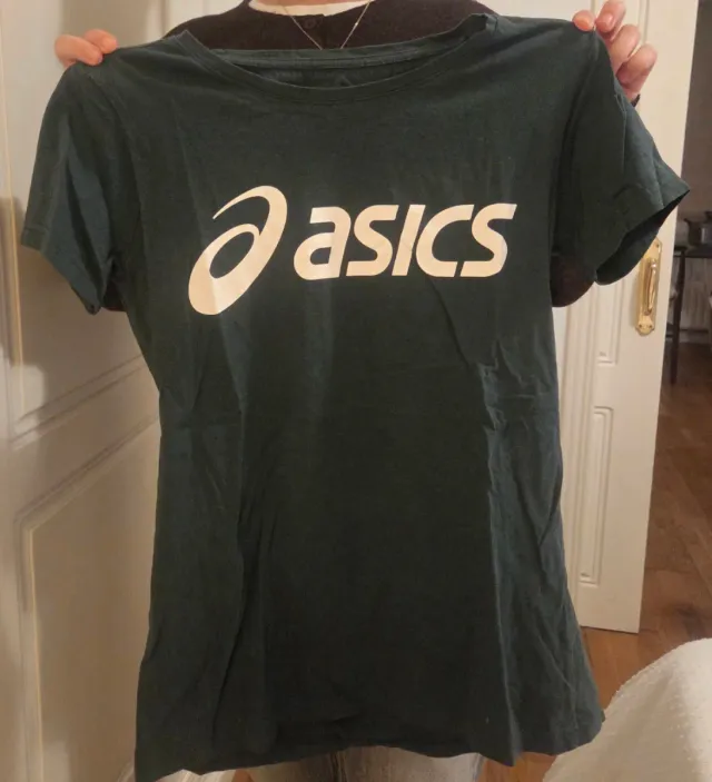 Camiseta Asics verde botella talla S