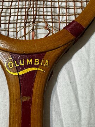 Raqueta Tenis Antigua Columbia Wright & Ditson