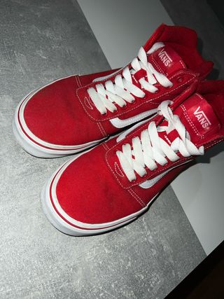 Zapatillas Vans Rojas Talla 40