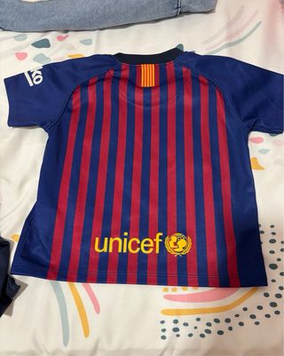 Equipación FC Barcelona Infantil talla: 12-18meses