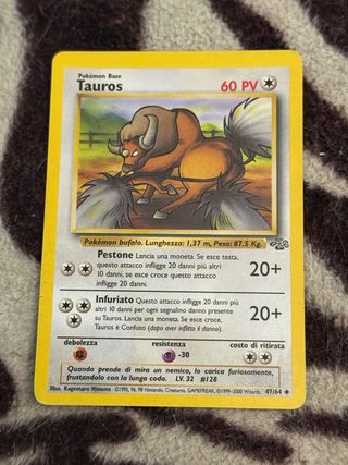 Tauros Jungle Set 47/64 Carta Pokémon