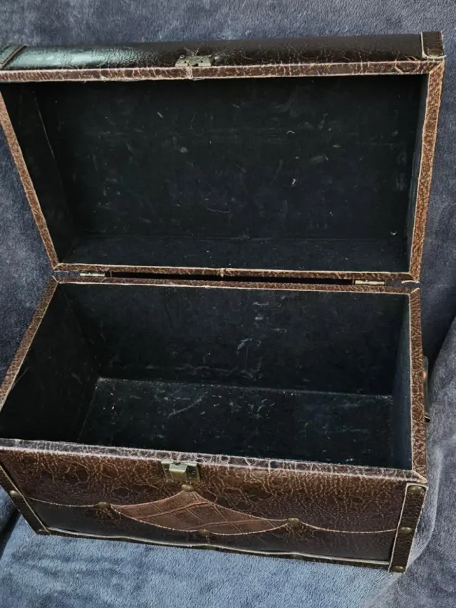 Baúl de cuero vintage