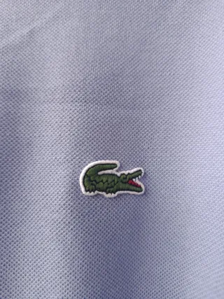 Polo Lacoste Azul Celeste Talla 4XL
