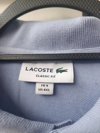 Polo Lacoste Azul Celeste Talla 4XL