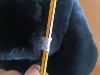 Cuello bufanda de pelo sintético negro