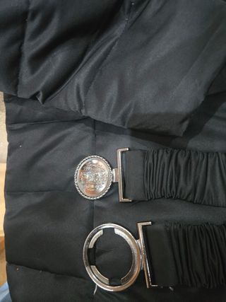 Parka Mango Mujer Talla L Negra