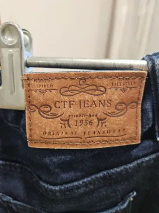 Vaqueros CTF originales elásticos azul T. 42
