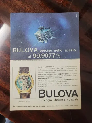 Pubblicità Bulova Accutron Vintage