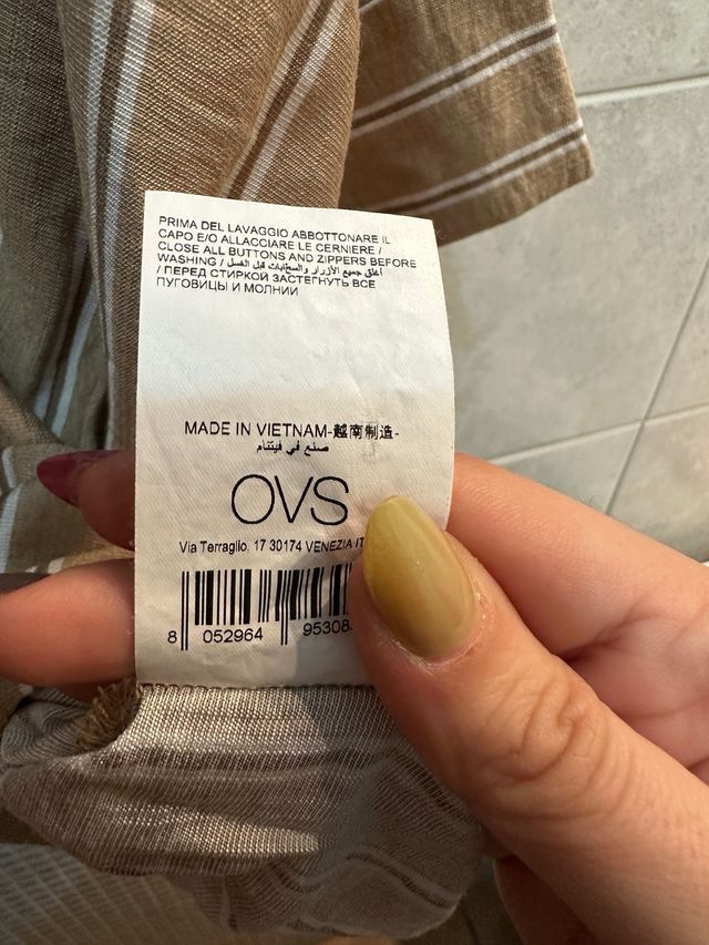 Camicia oversize OVS a righe tg. 48