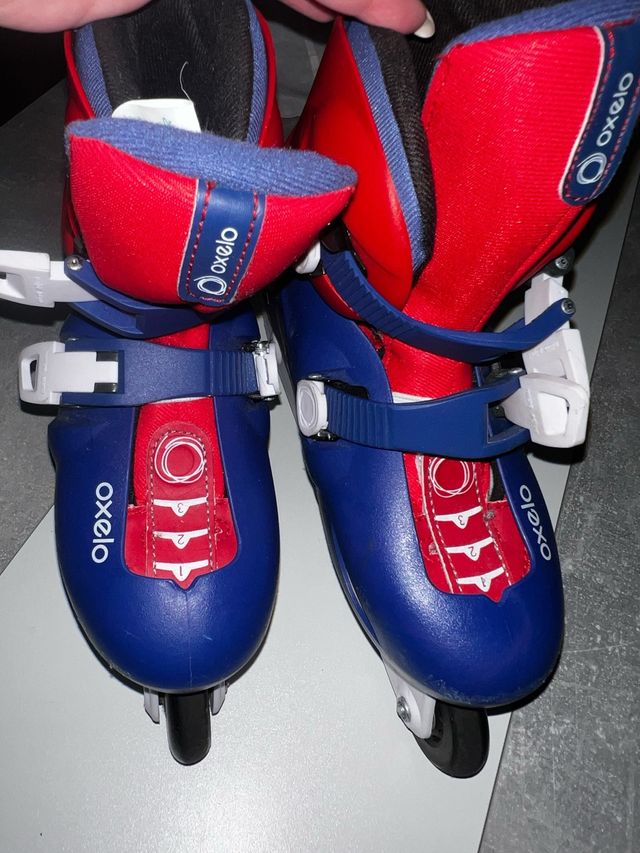 Patines Oxelo Rojos y Azules talla 34 35 36