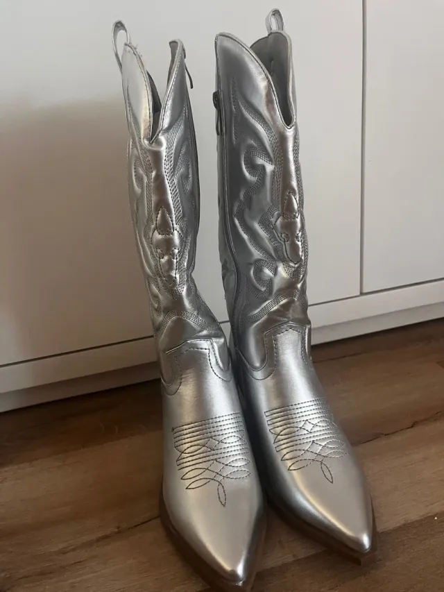 Botas Cowboy Plateadas