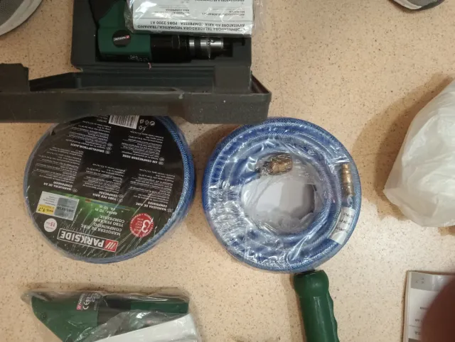 2 Mangueras Aire Comprimido Parkside 15m